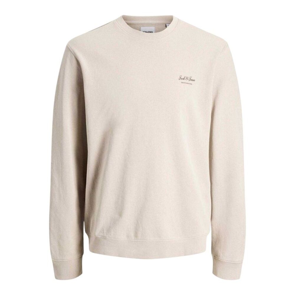 Jack And Jones Mens Archive Logo Sweatshirt / Moonbeam